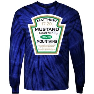 Matthew 17:20 Mustard Label Tie-Dye Long Sleeve Shirt