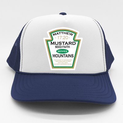 Matthew 17:20 Mustard Label Trucker Hat