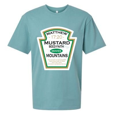 Matthew 17:20 Mustard Label Sueded Cloud Jersey T-Shirt