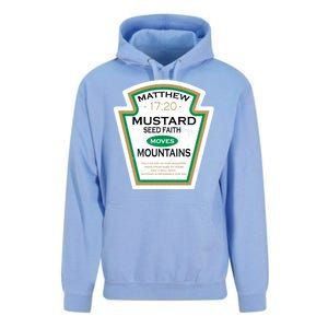 Matthew 17:20 Mustard Label Unisex Surf Hoodie