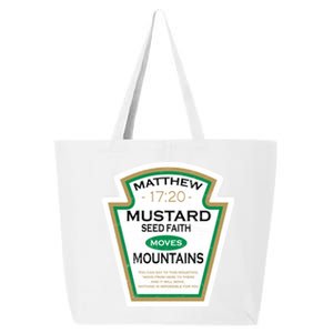 Matthew 17:20 Mustard Label 25L Jumbo Tote