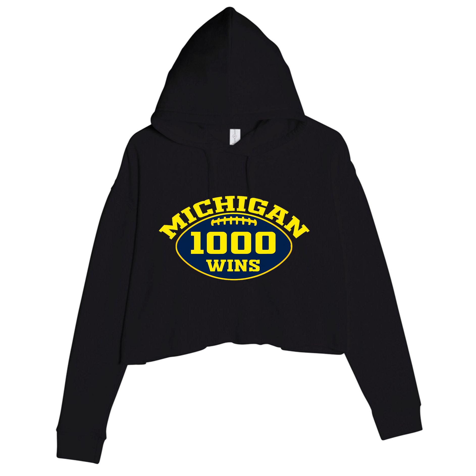 Michigan 1000 One Thousand Wins Crop Fleece Hoodie