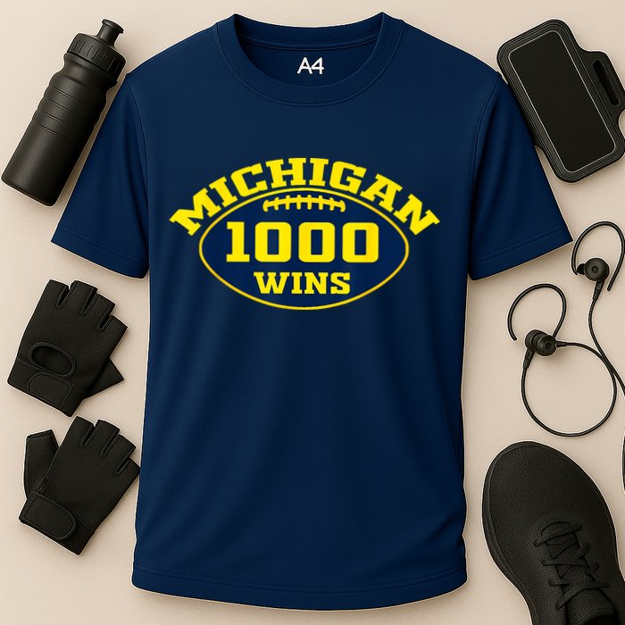 Michigan 1000 One Thousand Wins Cooling Performance Crew T-Shirt
