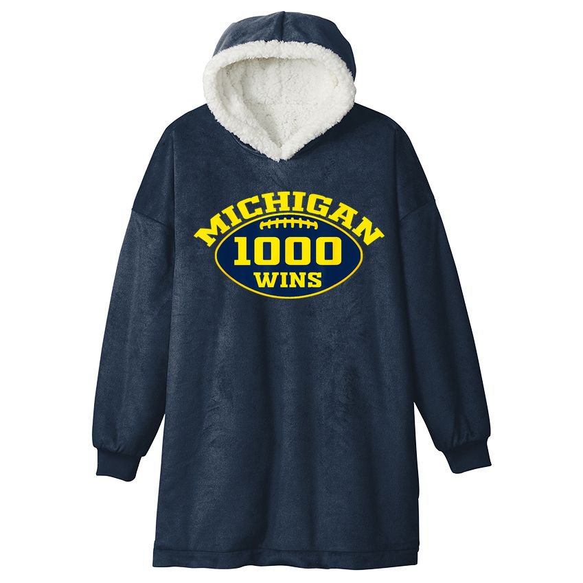 Michigan 1000 One Thousand Wins Hooded Wearable Blanket