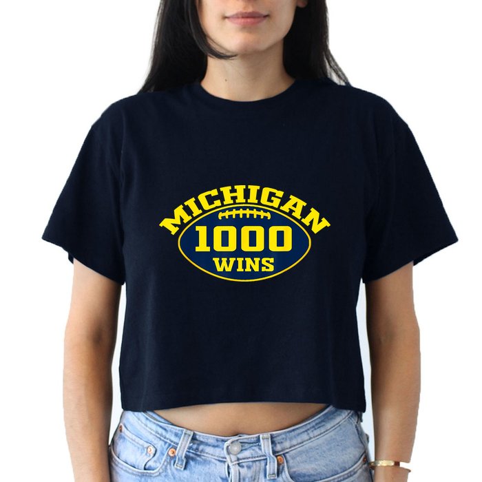 Michigan 1000 One Thousand Wins Women's Crop Top Tee
