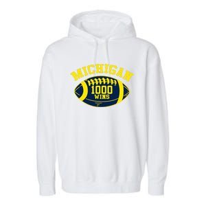 Michigan 1000 One Thousand Wins  Garment-Dyed Fleece Hoodie