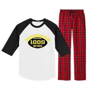 michigan 1000 one thousand wins  Raglan Sleeve Pajama Set