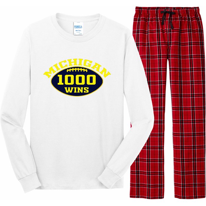 michigan 1000 one thousand wins  Long Sleeve Pajama Set