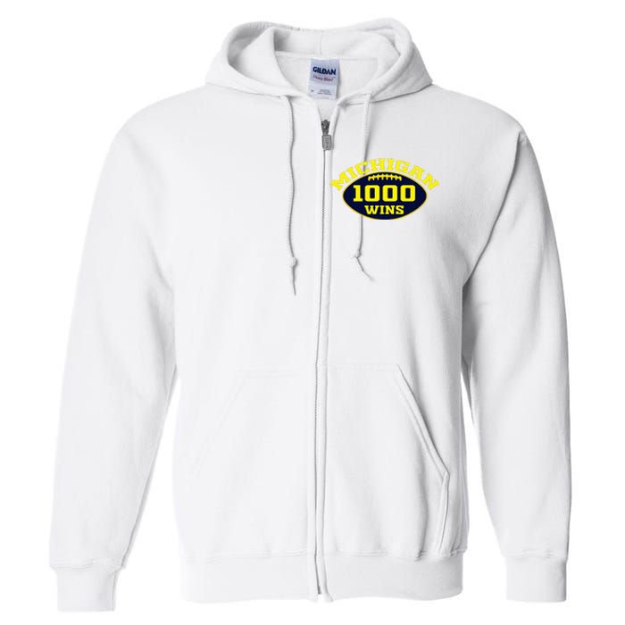 michigan 1000 one thousand wins  Full Zip Hoodie