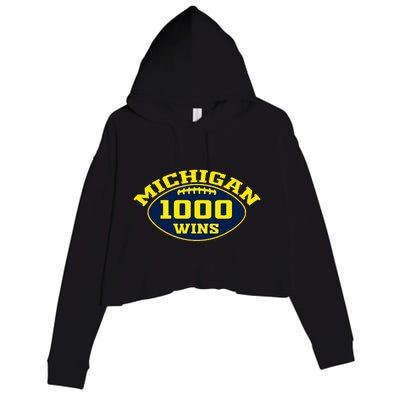 Michigan 1000 One Thousand Wins  Crop Fleece Hoodie