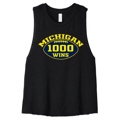 Michigan 1000 One Thousand Wins  Women's Racerback Cropped Tank