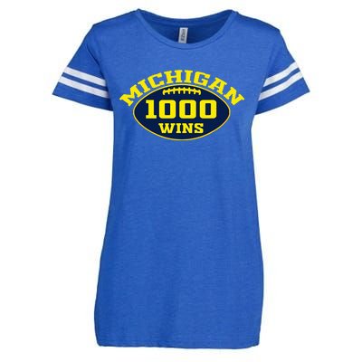 Michigan 1000 One Thousand Wins  Enza Ladies Jersey Football T-Shirt