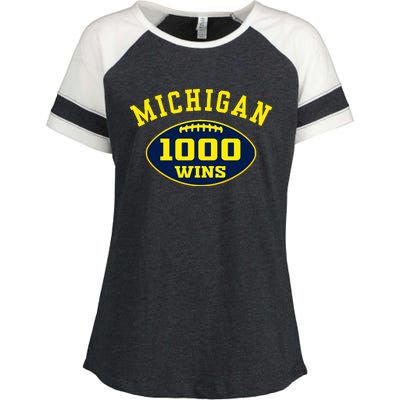 Michigan 1000 One Thousand Wins Enza Ladies Jersey Colorblock Tee