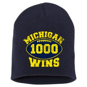 Michigan 1000 One Thousand Wins Short Acrylic Beanie