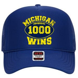 Michigan 1000 One Thousand Wins High Crown Mesh Back Trucker Hat