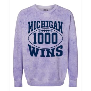 Michigan 1000 One Thousand Wins Colorblast Crewneck Sweatshirt