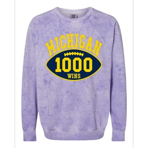 Michigan 1000 One Thousand Wins Colorblast Crewneck Sweatshirt