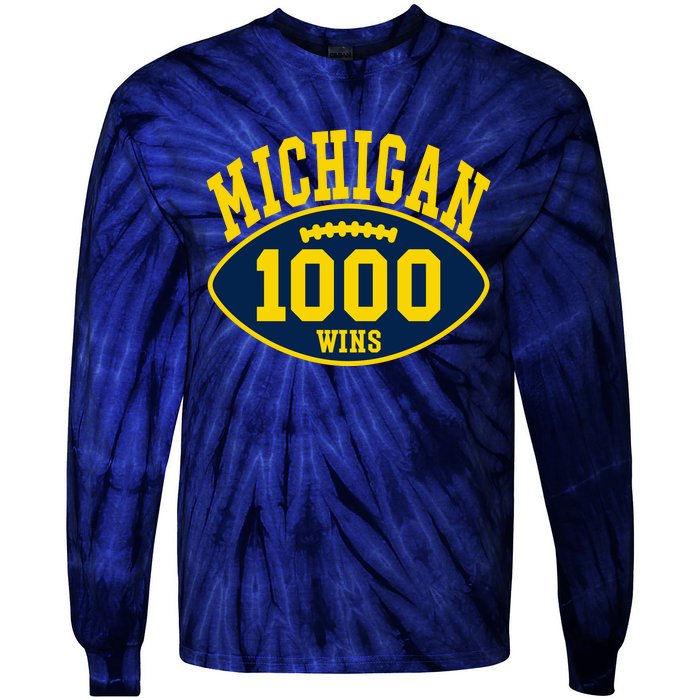 Michigan 1000 One Thousand Wins Tie-Dye Long Sleeve Shirt