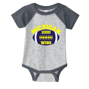 Michigan 1000 One Thousand Wins Infant Baby Jersey Bodysuit