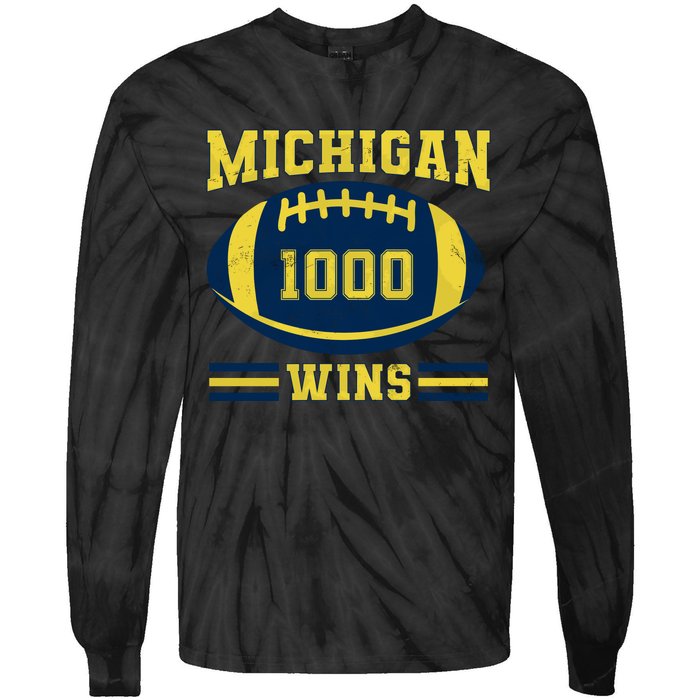 Michigan 1000 One Thousand Wins Tie-Dye Long Sleeve Shirt