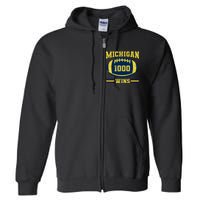 Michigan 1000 One Thousand Wins Full Zip Hoodie