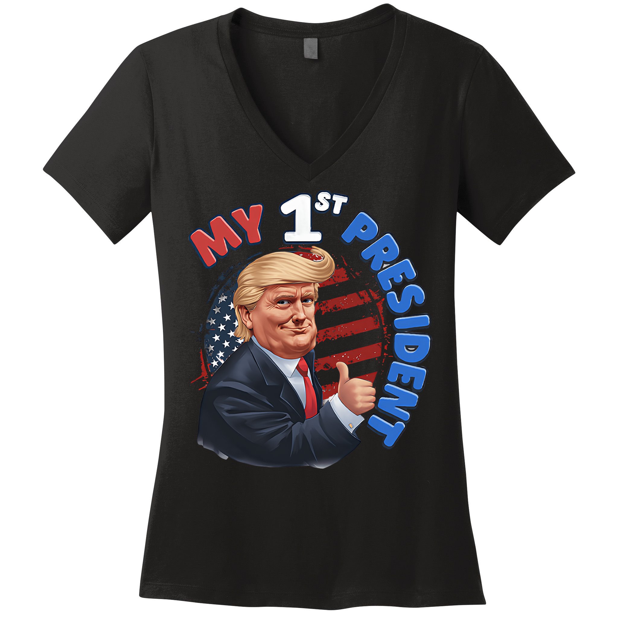 My 1st President Women's V-Neck T-Shirt