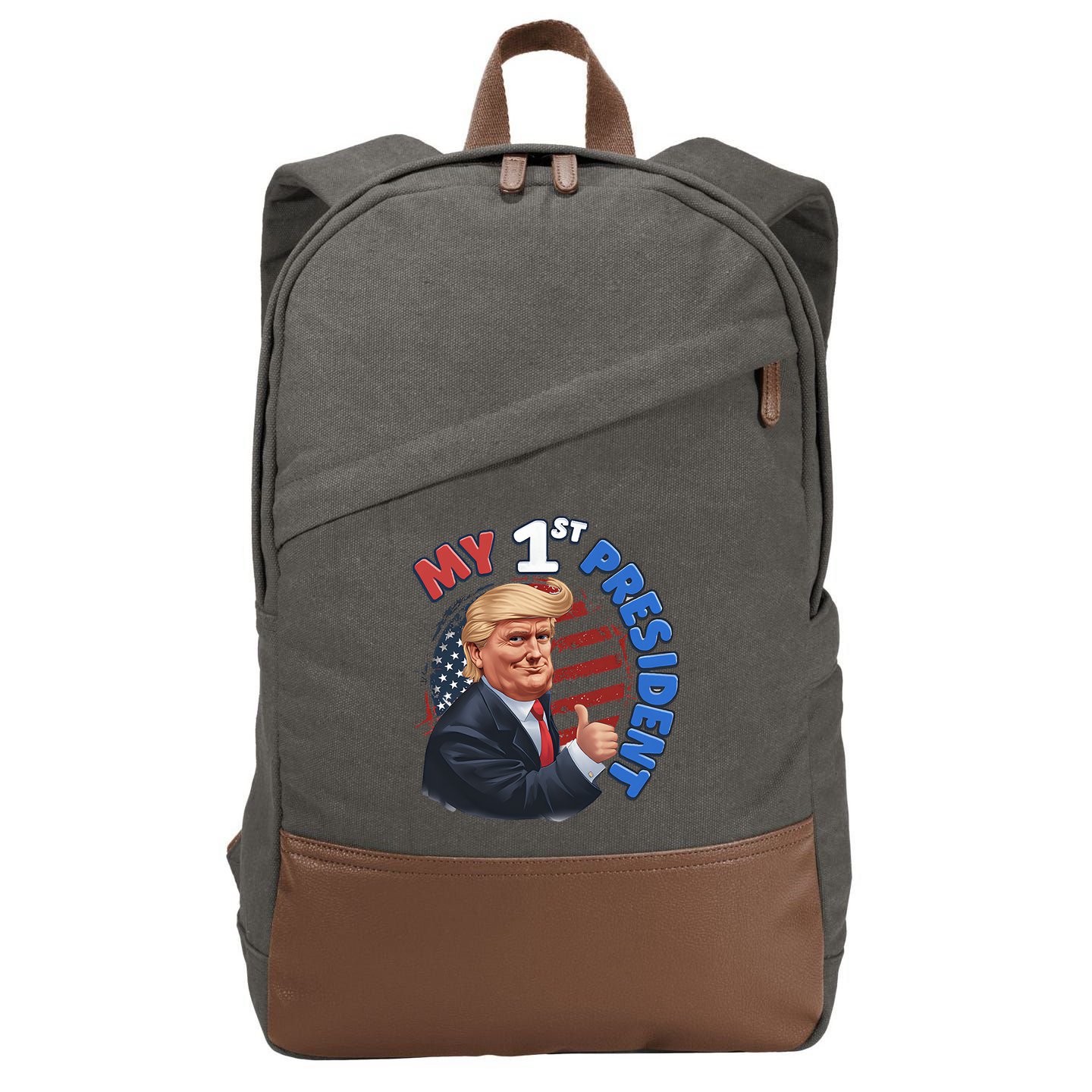 My 1st President Cotton Canvas Backpack