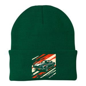 Muscle 1960s Stripepatterned Fastback Knit Cap Winter Beanie