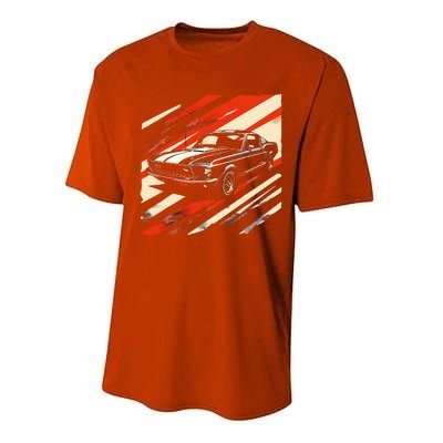 Muscle 1960s Stripepatterned Fastback Performance Sprint T-Shirt