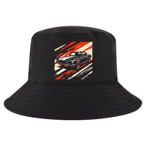 Muscle 1960s Stripepatterned Fastback Cool Comfort Performance Bucket Hat