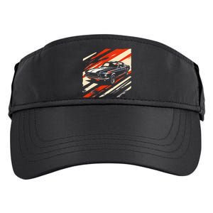 Muscle 1960s Stripepatterned Fastback Adult Drive Performance Visor