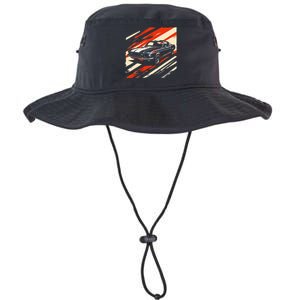 Muscle 1960s Stripepatterned Fastback Legacy Cool Fit Booney Bucket Hat