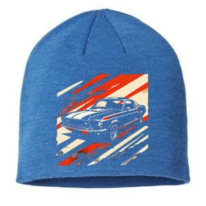 Muscle 1960s Stripepatterned Fastback Sustainable Beanie