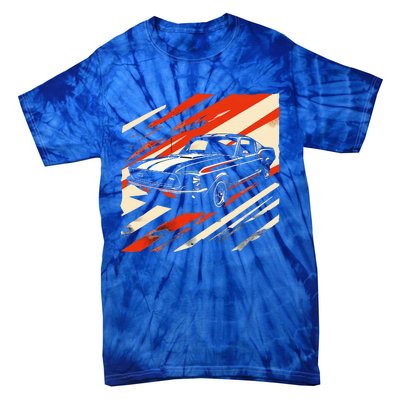 Muscle 1960s Stripepatterned Fastback Tie-Dye T-Shirt