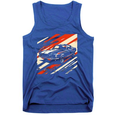 Muscle 1960s Stripepatterned Fastback Tank Top