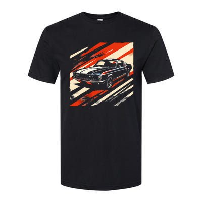 Muscle 1960s Stripepatterned Fastback Softstyle® CVC T-Shirt