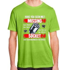 Missing 10mm Socket Funny Mechanics Lifestyle Cartruck Gift Adult ChromaSoft Performance T-Shirt