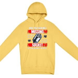 Missing 10mm Socket Funny Mechanics Lifestyle Cartruck Gift Premium Pullover Hoodie