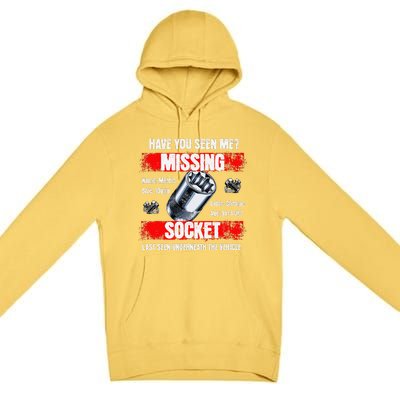 Missing 10mm Socket Funny Mechanics Lifestyle Cartruck Gift Premium Pullover Hoodie