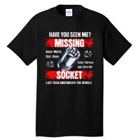 Missing 10mm Socket Funny Mechanics Lifestyle Cartruck Gift Tall T-Shirt