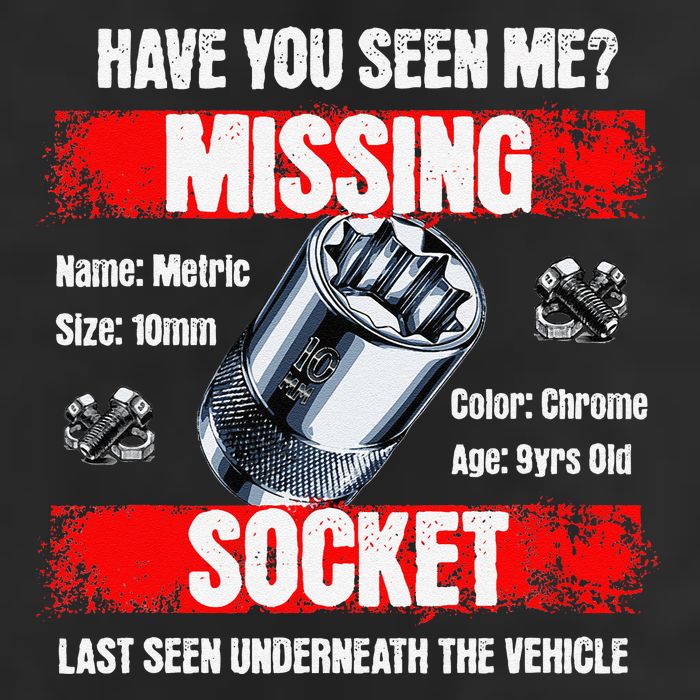 Missing 10mm Socket Funny Mechanics Lifestyle Cartruck Gift Adult Drive Performance Visor