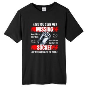 Missing 10mm Socket Funny Mechanics Lifestyle Cartruck Gift Tall Fusion ChromaSoft Performance T-Shirt