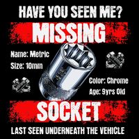 Missing 10mm Socket Funny Mechanics Lifestyle Cartruck Gift Drawstring Bag