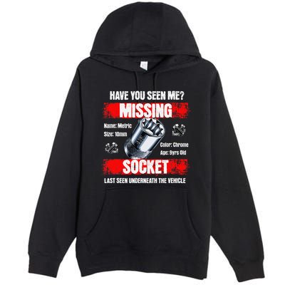 Missing 10mm Socket Funny Mechanics Lifestyle Cartruck Gift Premium Pullover Hoodie