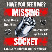 Missing 10mm Socket Funny Mechanics Lifestyle Cartruck Gift Cotton Canvas Backpack