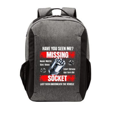 Missing 10mm Socket Funny Mechanics Lifestyle Cartruck Gift Vector Backpack