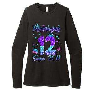 Mermazing 12 Since 2011 12th Birthday Mermaid Theme Womens CVC Long Sleeve Shirt