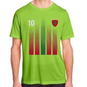 Morocco 10 Soccer Jersey Morocco Football Fan Soccer Adult ChromaSoft Performance T-Shirt