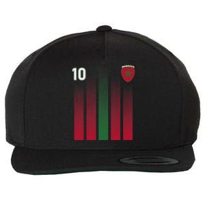 Morocco 10 Soccer Jersey Morocco Football Fan Soccer Wool Snapback Cap