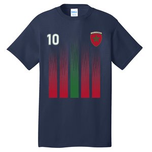 Morocco 10 Soccer Jersey Morocco Football Fan Soccer Tall T-Shirt